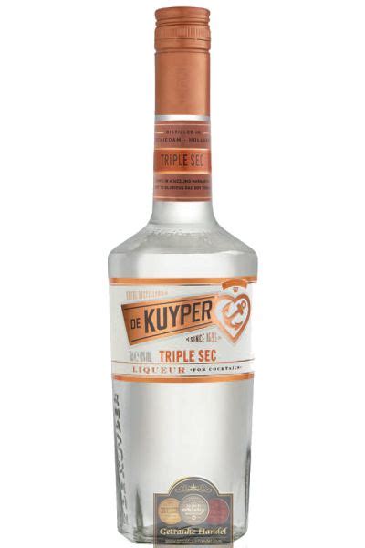 De Kuyper Triple Sec Likör 0 7 Liter Getraenke Handel ist Ihr