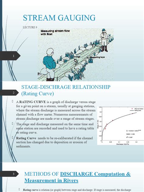 Lecture 9 Stream Gauging 2 | PDF