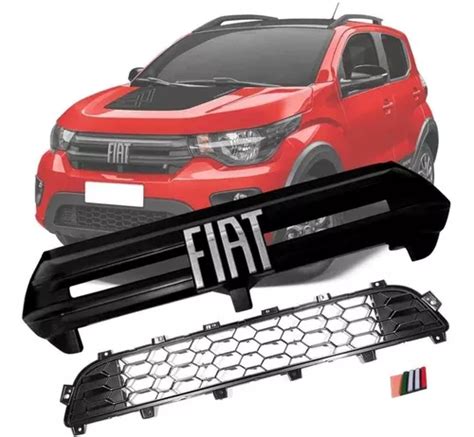 Ki Grade Dianteira Fiat Mobi 2020 2021 2022 Emblema Original