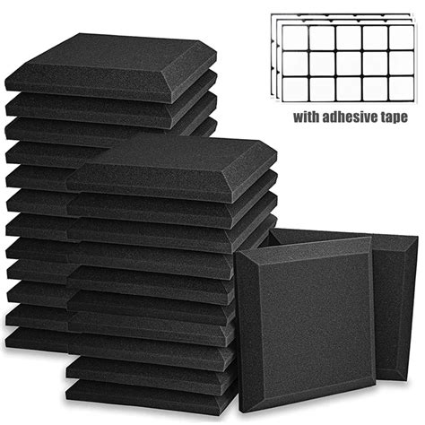 10 20Pcs Block Acoustic Foam Panels Soundproof Wall Pads 30x30x5cm KTV