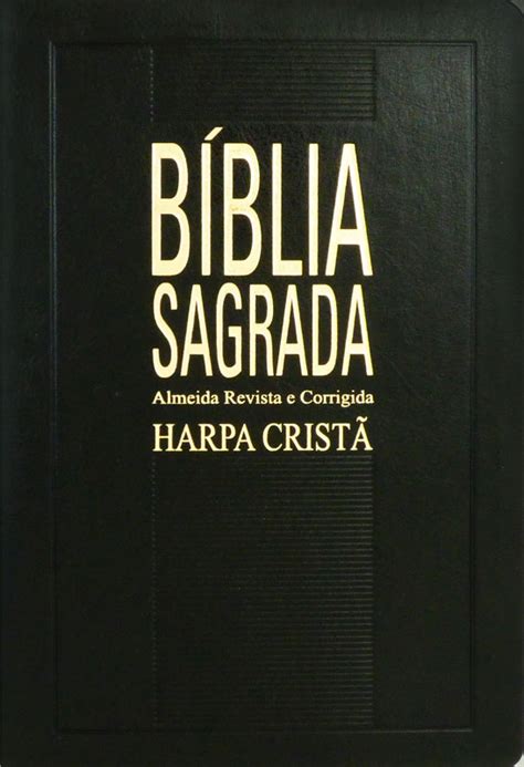 Biblia Sagrada RC Harpa Cristã Letra Grande Luxo Preto