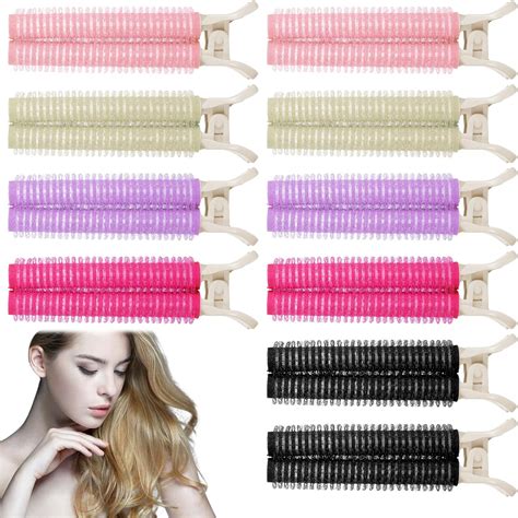 Umorismo 10 PCS Volumizing Hair Clip Heatless Rollers Hair Curlers