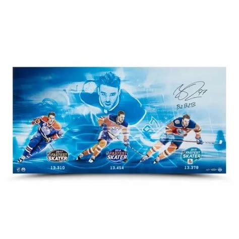 Upper Deck Connor Mcdavid X Fastest Skater Autographed Photograph