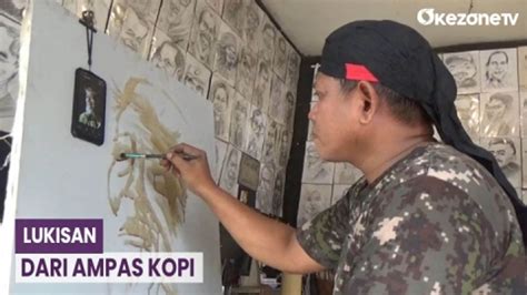 Pria Asal Jember Sulap Ampas Kopi Jadi Lukisan Video Dailymotion