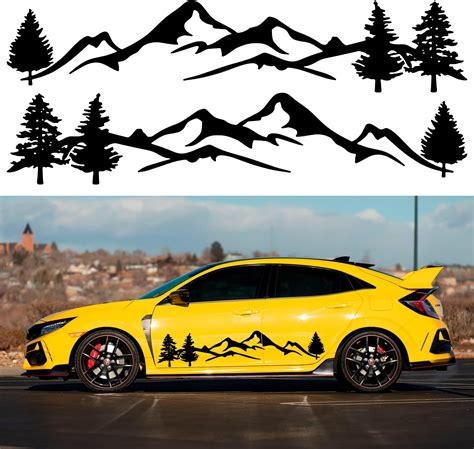 Amazon Practisol Pack Large Mountain Car Stickers And Decals