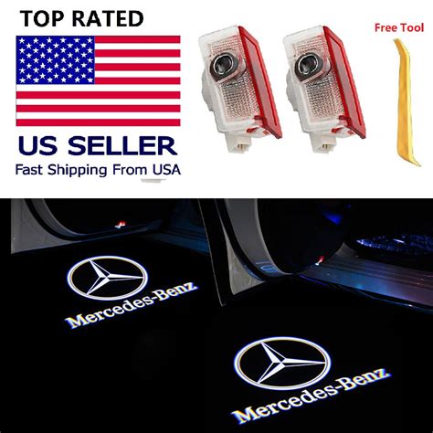 Mercedes Benz Led Door Courtesy Logo Light Ghost Shadow Laser Projector 2pc4 Pc For Sale