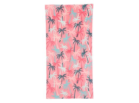 Ripley Toalla De Playa Ripley Home Velour Palmeras Rosa