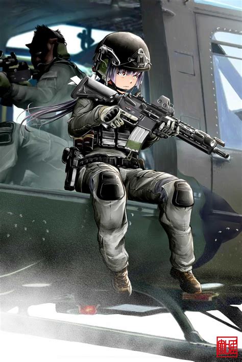 Pin By Pandascepter On Military Affairs Anime Warrior Girl Anime