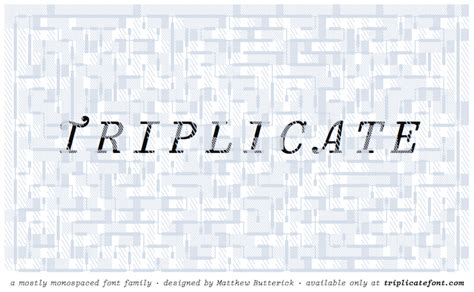 Triplicate | Butterick’s Practical Typography