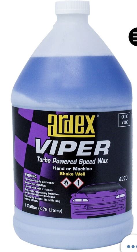 Ardex Viper Turbo Speed High Quality Wax Car Wax Apply By Hand Or Machine Ebay