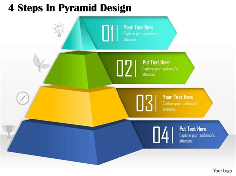 0514 4 Steps In Pyramid Design Powerpoint Presentation Powerpoint Slide Images Ppt Design