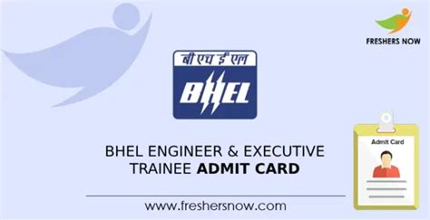 BHEL Engineer Executive Trainee Admit Card 2023 Released