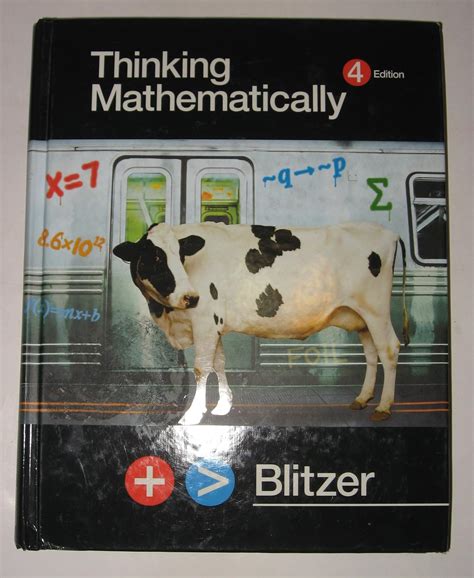 Thinking Mathematically Blitzer Robert Amazon Books