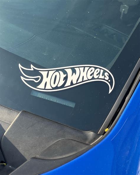 Hot Wheels Window Decal