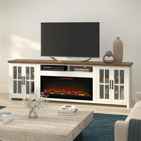 Audiohome Hampton 97 Inch Fireplace TV Stand Console For Tvs Up To 100 Inches | Wayfair