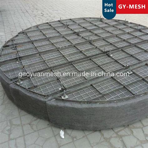 Stainless Steel Knitted Wire Mesh Gas Liquid Wire Mesh For Demister