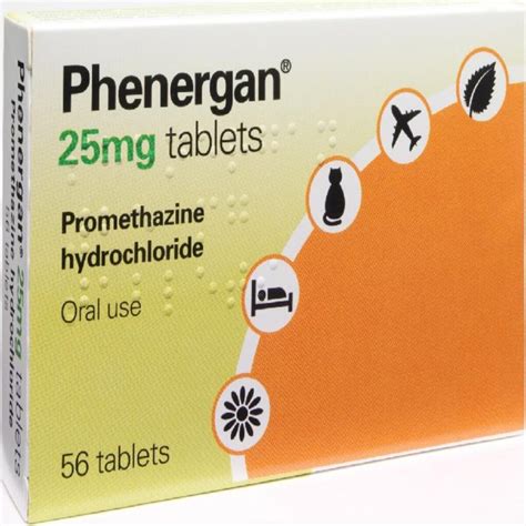 Buy Phenergan 25mg Tablets, 56 Tablets - Dock Pharmacy