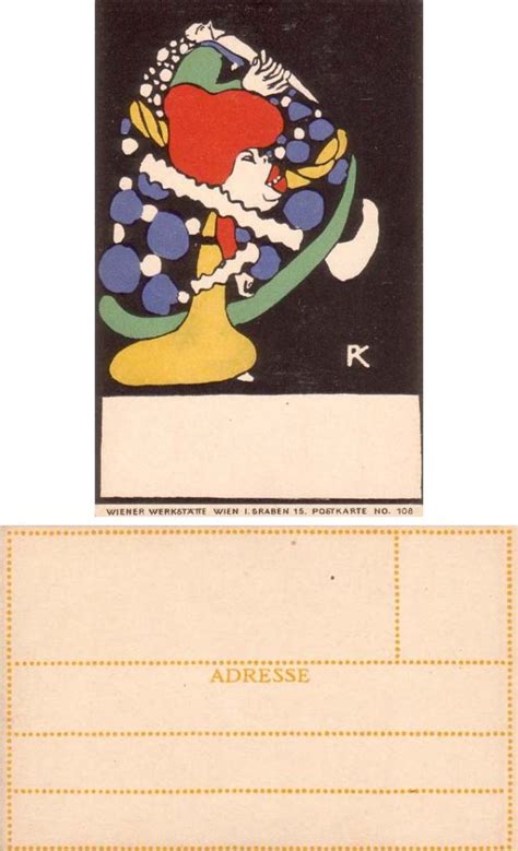 WW 108 sig Rudolf Kalvach Wiener Werkstätte Postkarten