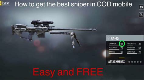 How To Get The Best Sniper In Cod Mobile Free Na Youtube