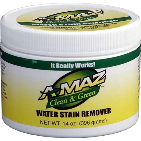 A Maz Wsr14 Water Stain Remover 14oz Jar With Free Sponge Ebay