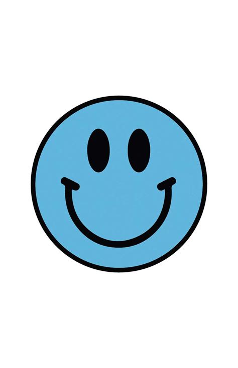 Blue Smiley Face Sticker | Order Now From Dresscode in Egypt