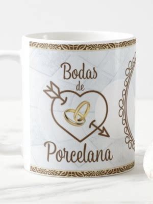 Caneca Bodas De Porcelana 20 Anos De Casados Nomes Elo7