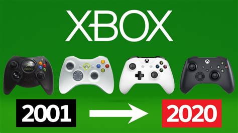 Evolution Of Xbox Controllers 2001 2020 Youtube