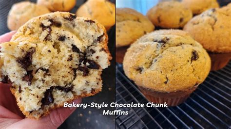 Bakery Style Chocolate Chunk Muffin Recipe Youtube