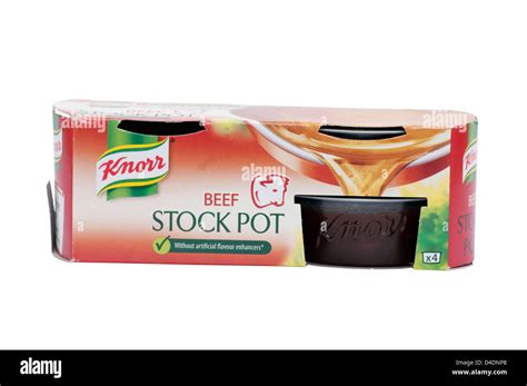 Knorr Beef Stock Pots Stock Photo Alamy