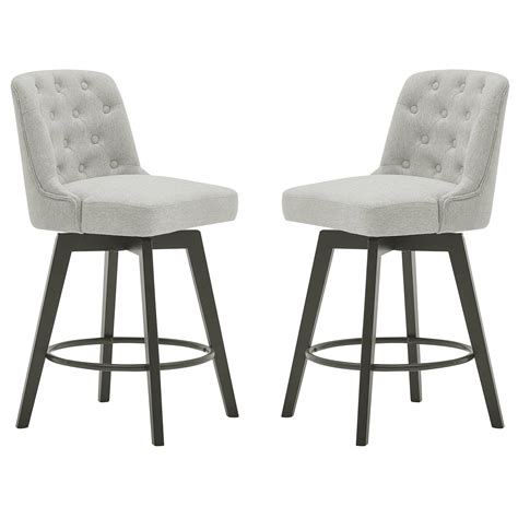 Lucas Swivel Counter Stool 26 Set Of 2 Minceta Living