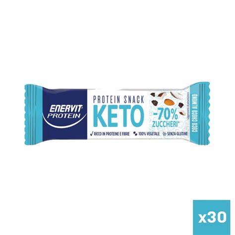 Enervit Protein Box 30 Snack Keto Coco Choco Almond 30x35 G Barrette