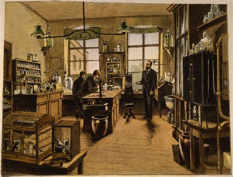 Robert Koch In His Laboratory C 1891 German History Intersections