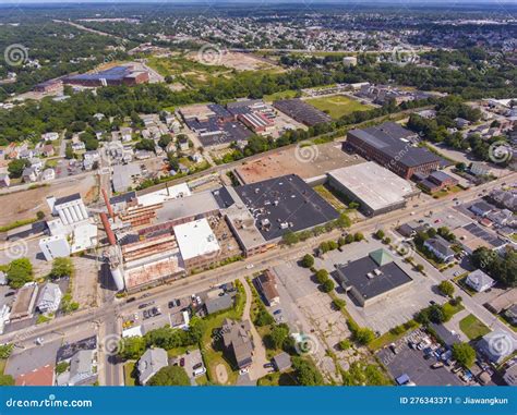 Central Falls Aerial View Rhode Island Usa Stock Image Image Of