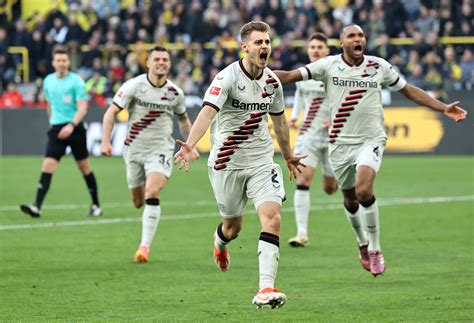 Watch Stanisic Goal Vs Dortmund Saves Leverkusen S Unbeaten Run