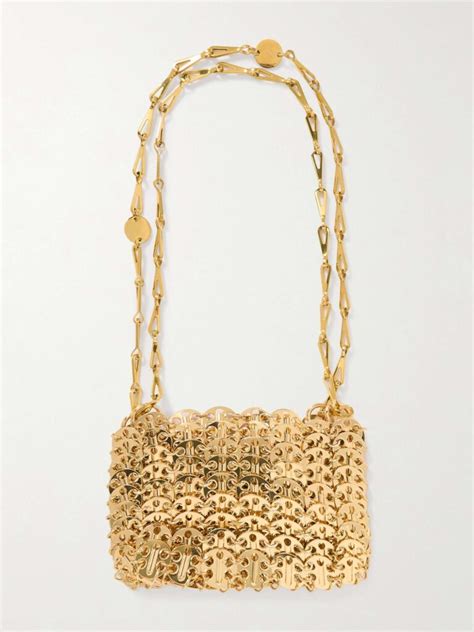 Paco Rabanne Nano Embellished Chainmail Shoulder Bag We Select