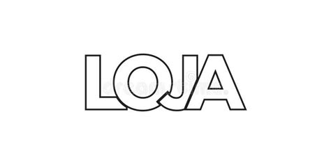 Loja In The Ecuador Emblem The Design Features A Geometric Style Vector Illustration With Bold