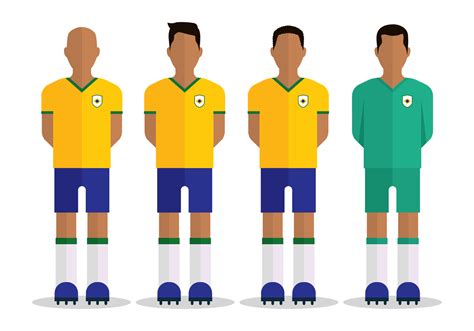 Brazilian Soccer Character 203741 Vector Art at Vecteezy