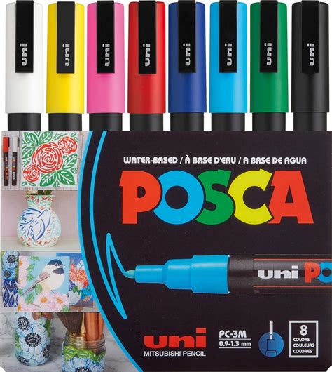 Posca Paint Markers M Fine Markers With Reversible Tips Marker Set