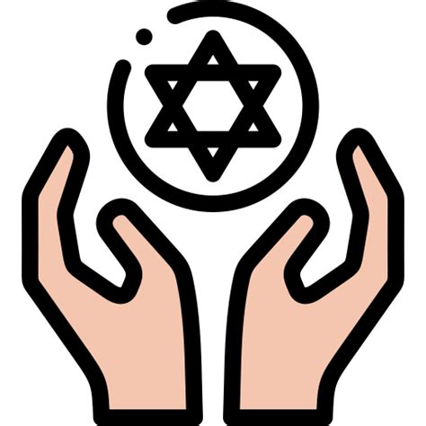 Judaism Detailed Rounded Lineal Color Icon