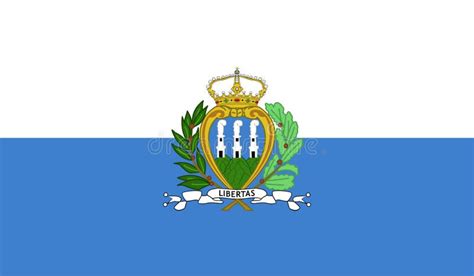 Imagen De La Bandera De San Marino Stock De Ilustraci N Ilustraci N