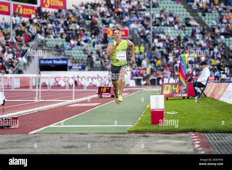 Oslo 20220616 Simon Ehammer Competes In The Long Jump During The