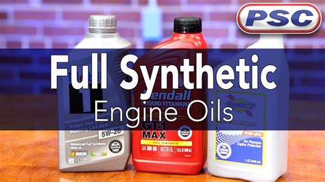 Full Synthetic Engine Oils Overview YouTube