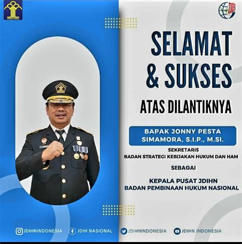 Selamat Dan Sukses Atas Dilantiknya Bapak Jonny Pesta Simamora S I P