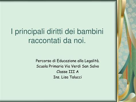 PPT Progetto Educare per crescere nella legalità PowerPoint