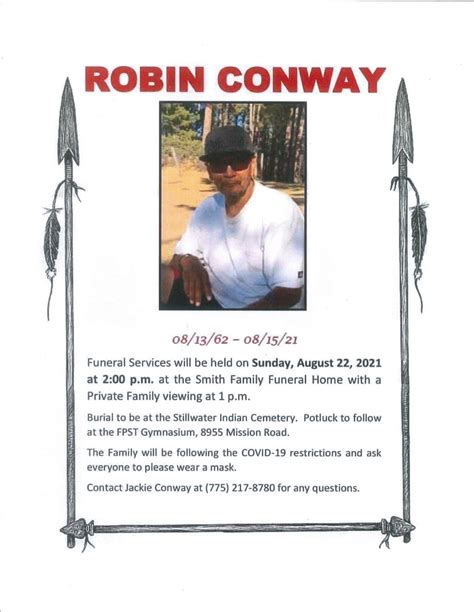 Robin Conway ~ Rest in Peace – Pizen Switch Times