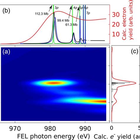 Calculated Photoabsorption Cross Section Resonant Auger Spectrum And