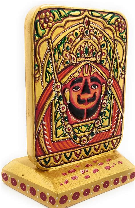 Buy Lord Pure Gold Salasar Balaji Hanuman Ji Maruti Idol For Car