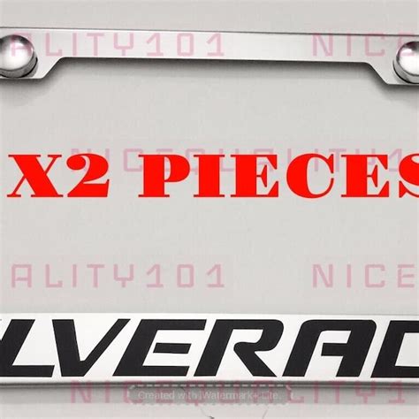 Chevy Chrome License Plate Frame Etsy