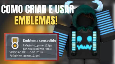 Como Criar EMBLEMAS No ROBLOX STUDIO YouTube