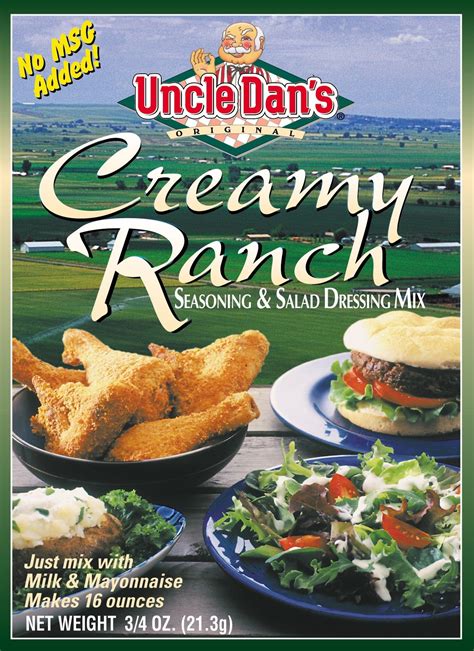 Uncle Dans Creamy Ranch Salad Dressing And Seasoning Chipotle Ranch Salad Dressing Gluten